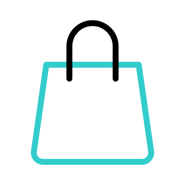 High visibility shops icon