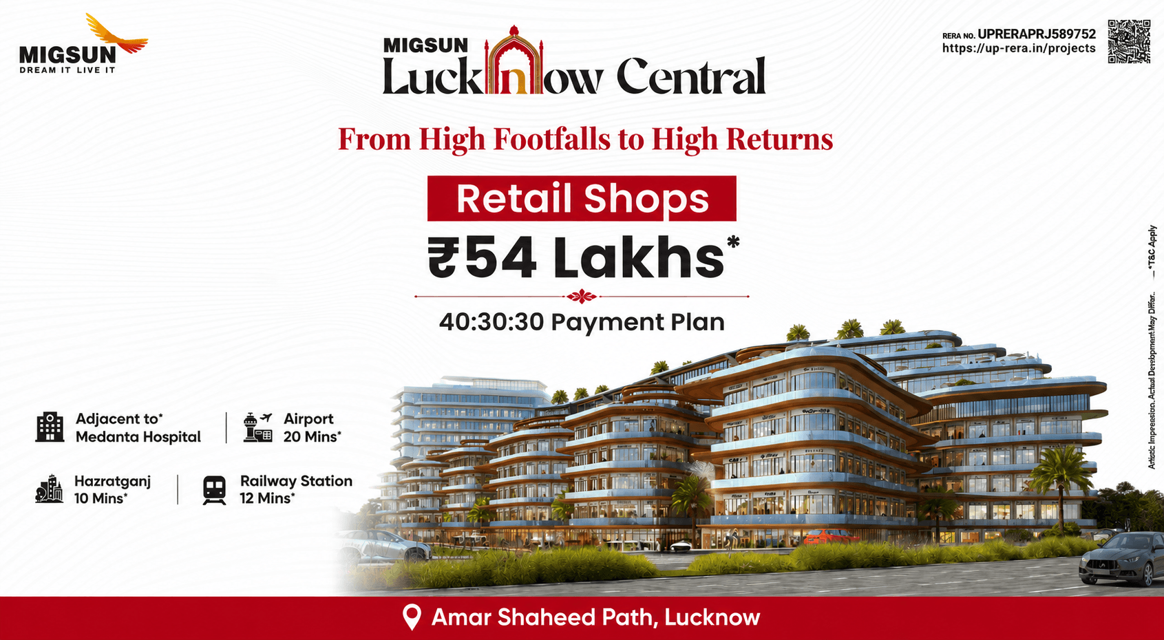Migsun Lucknow Central High Street Retails